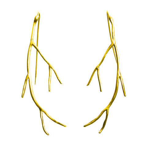 Gold Branch Earring by Ayaka Nishi