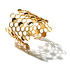 Honeycomb Bracelet Gold by Ayaka Nishi