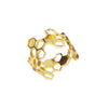 Honeycomb Ring Gold by Ayaka Nishi
