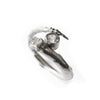 Tapered Bone Ring with White Sapphire
