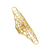 Long Spider Web Ring Gold by Ayaka Nishi
