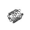 Long Honeycomb Ring Silver by Ayaka Nishi