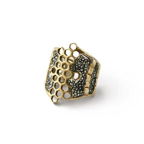 Melange Honeycomb Ring