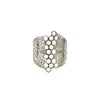 Melange Honeycomb Ring Silver by Ayaka Nishi
