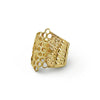 Melange Honeycomb Ring Gold by Ayaka Nishi