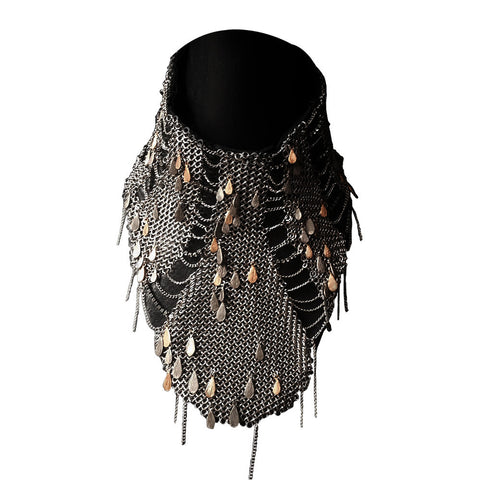 Mesh Fish Scale Collar Necklace