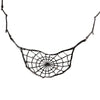 Spider Web Necklace Gunmetal Plated Bronze by Ayaka Nishi
