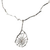 Small Spider Web Necklace Silver by Ayaka Nishi