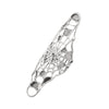 Filled Long Spider Web Ring Silver By Ayaka Nishi