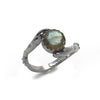 Hand Ring with Labradorite
