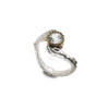 18K Gold Hand Ring with White Sapphire