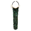 Green Long Fish Scale Necklace by Ayaka Nishi