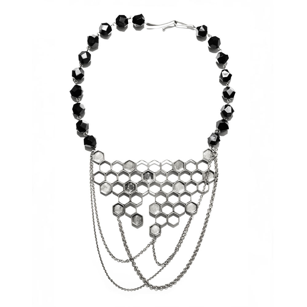 Honeycomb Necklace with chain