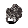 Antique Silver Back Ammonite Ring by Ayaka Nishi