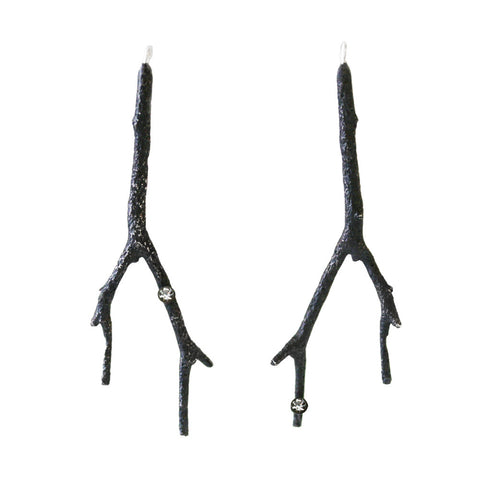 Branch Earring with Diamond