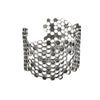Detail Wide Honeycomb Silver Bracelet By Ayaka Nishi