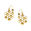 Round Honeycomb Earring Gold by Ayaka Nishi