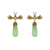Honey Bee Chrysoprase Earring