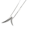 Long Horn Necklace Silver by Ayaka Nishi