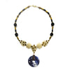 Honeycomb Stone Necklace Blue by Ayaka Nishi