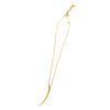 One Small Horn Necklace Gold by Ayaka Nishi