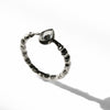 Bone Band Tear Drop Ring