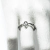 Bone Band Tear Drop Ring