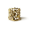 Gold Tapered Cell Ring
