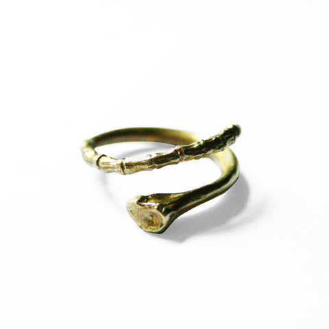 Tapered Bone Ring 18K Gold