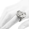 Silver Back Ammonite Ring by Ayaka Nishi on model