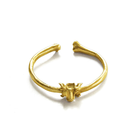 Tiny Bone Ring (18K Gold)