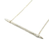 Straight Silver Horn Necklace Silver by Ayaka NIshi