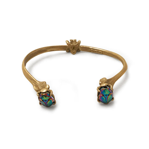 Scarab Bone Open Bracelet