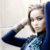 Short Cell Cuff Silver by Ayaka Nishi on model