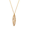 Insect Wing Necklace Gold by Ayala Nishi