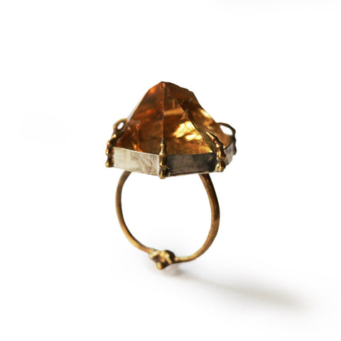 Bone Citrine Ring