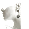 Leaf Pyrite Earrings by Ayaka Nishi