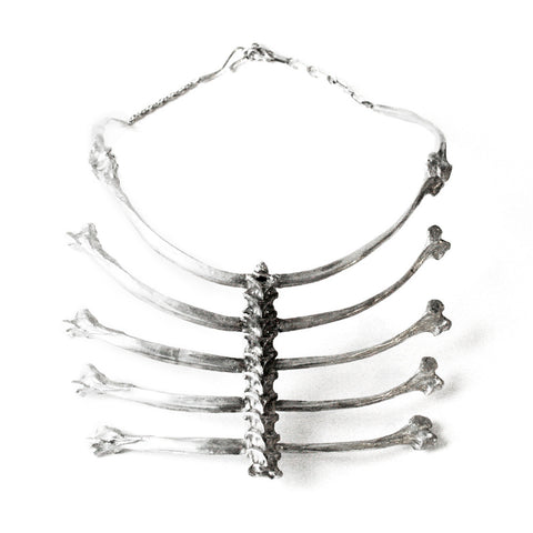 Spine Necklace Silver by Ayaka Nishi