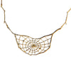 Spider Web Necklace Gold by Ayaka Nishi