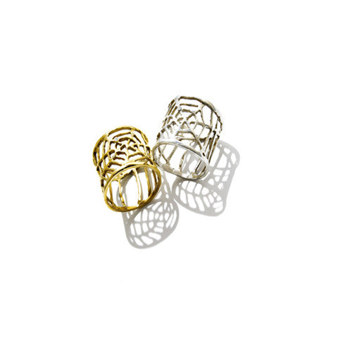 Spider Web Pinky Ring