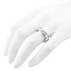 Bone and Cell Texure Wedding Ring by Ayaka Nishi on model