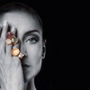 Bone Citrine Ring by Ayaka Nishi on model