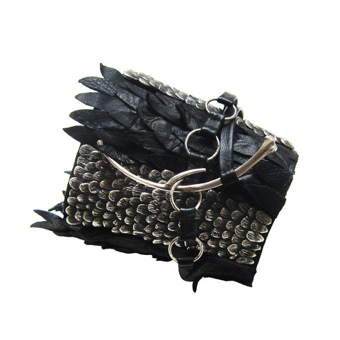 Scale Leather Cuff