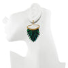 Green Fish Scales Earring by Ayaka Nishi on body
