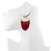 Red Fish Scales Earring by Ayaka Nishi