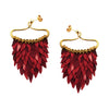 Red Fish Scales Earring by Ayaka Nishi