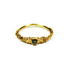 Grain Thick Ring with 2mm Diamond Gold By Ayaka Nishi