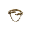 14K Gold Hand Cuff Ring