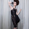 Brown Feather Necklace by Ayaka Nishi on model