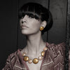 Crocodile Earring By Ayaka Nishi on model